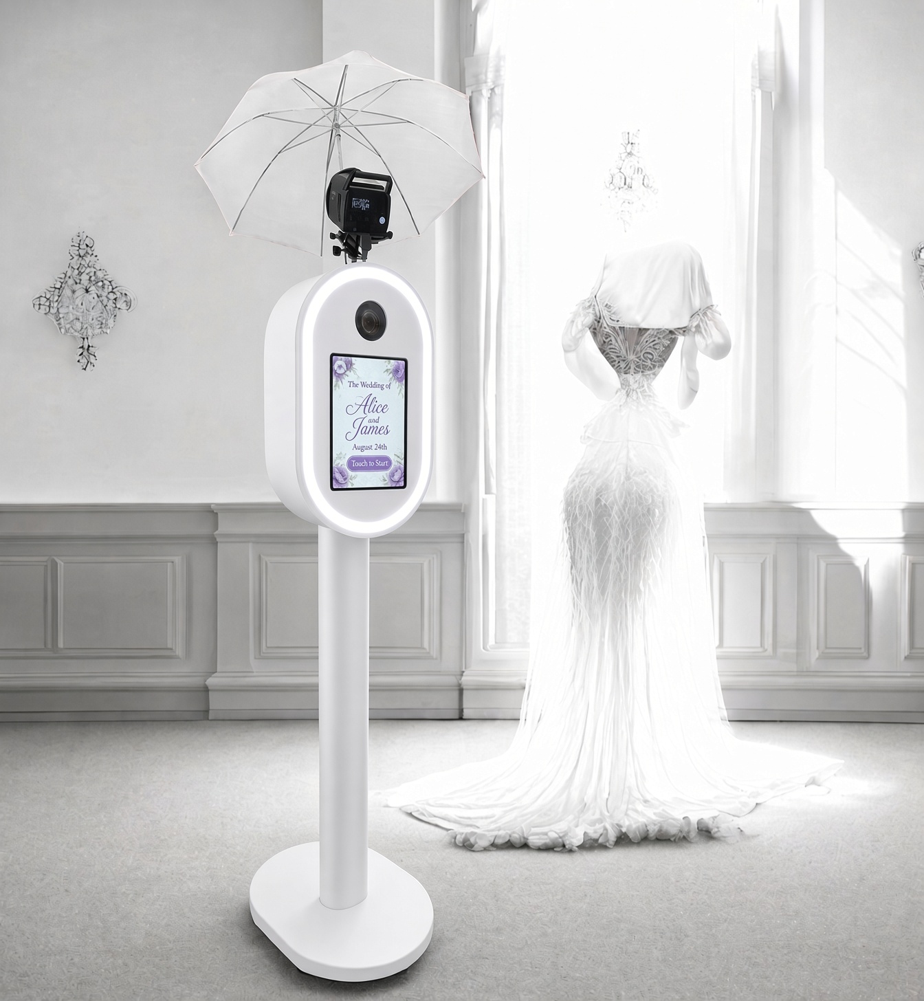 Fabulous Foto photo booth with ring light